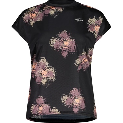 Maloja Дамска фланелка с къс ръкав за колоездене Maloja Women's SundaM. Allmountain Top Cycling jersey - Deep Black Joy (156-3054-0112)