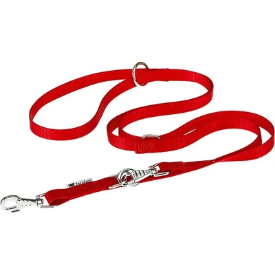 Ferplast Club GA Lead - Здрав регулиращ повод за кучета, 120см. - 200 см. /2 см. - червен