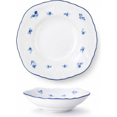 Thun 1794 Bernadotte misa kompótová modré ružičky 130 mm