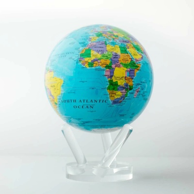 MOVA Glóbus modrá politická mapa 8.5in / 21,6cm
