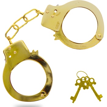 Image 1 of ToyJoy Metal Handcuffs Gold