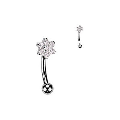 Šperky4U piercing do obočí titan TIT1439