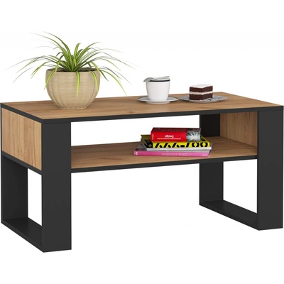 Ak furniture DOMI dub craft zlatý / černý – Zboží Dáma