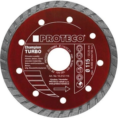Proteco Diamantový celistvý kotouč 230 mm 10.212-230