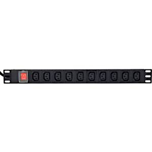 Gembird EG-PDU-10C132C19 разклонител за RACK 1U 10x C13 16A 2m (EG-PDU-10C132C19)
