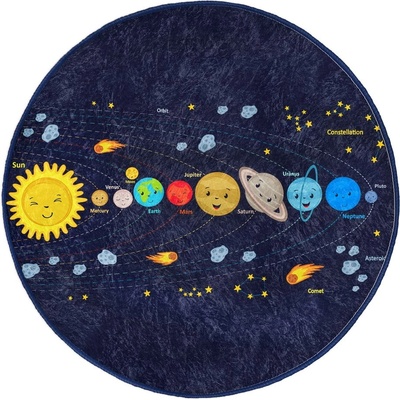 Mila Home Тъмносин детски килим ø 80 cm Comfort - Mila Home (HKG-HaliRound-Comfort-10600-80x80)