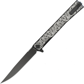 Ocaso Solstice Engraved Titanium + Black / Scroll Pattern 10ESB