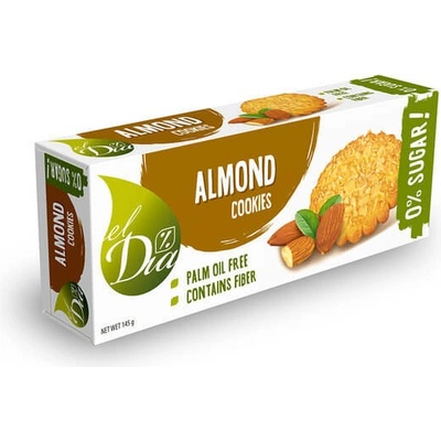 El Dia Sušenky bez cukru s mandlemi 130 g