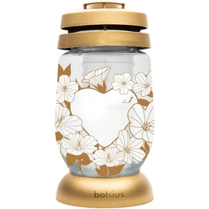 Bolsius Гробищенска чаша Bolsius 23 см депозит 120 гр. 36 ч. Сърце - Послание