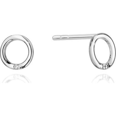 Blink-Blink Napichovacie náušnice kruh s diamantom 3118BDB
