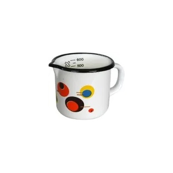 Image 1 of Horecano Емайлирано канче 10см 600мл с декор circle - 4/10 РЯ-(1-1845) (0160158)