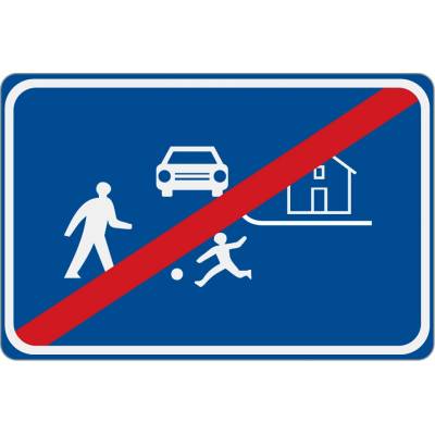 Dopravní značka IZ5b Konec obytné zóny