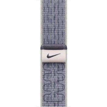 Apple Каишка Apple - Nike Sport Loop, Apple Watch, 40 mm, Grey/Blue (mc1g4zm/a)