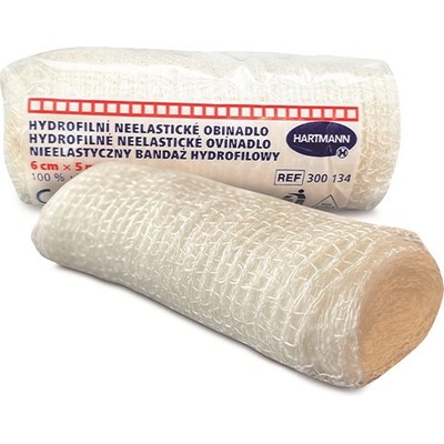 Hartmann Ovínadlo hydrofilné neelastické pletené nesterilné 6 cm x 5 m 1 ks