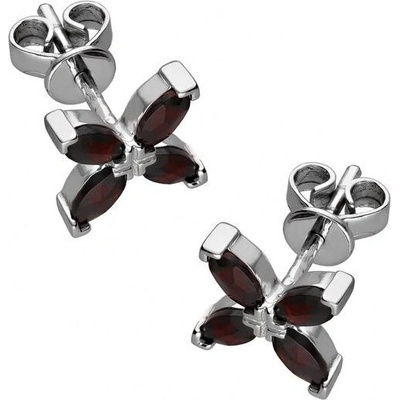 Zlaton náušnice bílé zlato 000340705245