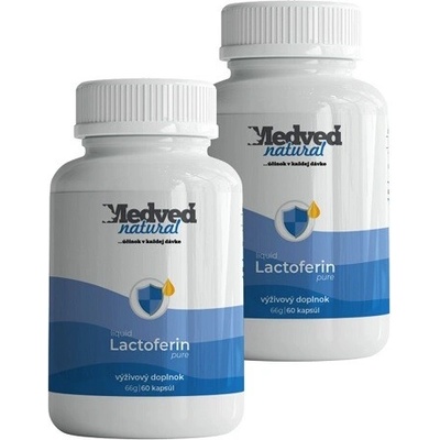 Medveď natural Lactoferin pure liquid 120 kapsúl