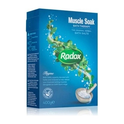 Radox Muscle Soak koupelová sůl 400 g