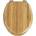 WENKO 144726100 - Тоалетна седалка BAMBOO 34x41 cm кафява/сребриста (WE0129)