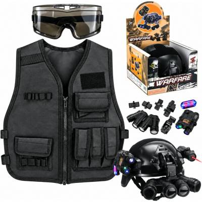 iMex Toys Vojenská a policejní sada pro malé policisty s helmou