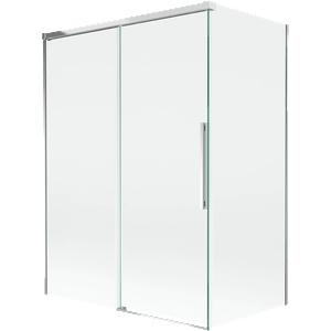 Mexen Rox двукрилен сгъваем параван за вана 120 + 70 x 150 см, прозрачен, хром - 8C9-120-070-01-00 (8C9-120-070-01-00)