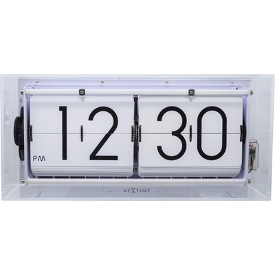 NeXtime Настолен часовник Big Flip Clear прозрачен (5209TR)
