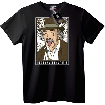 NOONEBRAND Тениска Indiana Einstein - 5XL, White