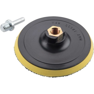 EXTOL Nosič brusných výseků - M14, suchý zip s redukcí úchytu do vrtačky, průměr 125 mm 108530