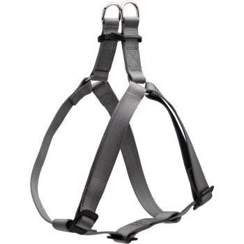 Ferplast Easy P XL - Нагръдник за кучета с гръдна обиколка 63-94 см, ширина 25 мм - тъмно сив