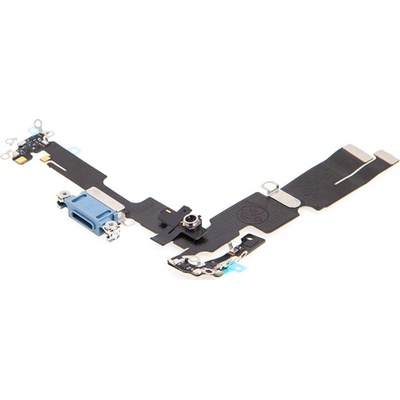 AppleMix Napájací a dátový konektor s flex káblom + mikrofóny pre Apple iPhone 14 Plus - modrý - kvalita A+