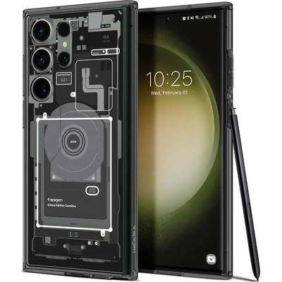 Spigen Ultra Hybrid Zero One Case - хибриден кейс с висока степен на защита за Samsung Galaxy S23 Ultra (черен)