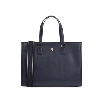 Tommy Hilfiger Дамска чанта Th Monotype Tote AW0AW15978 Тъмносин (Th Monotype Tote AW0AW15978)