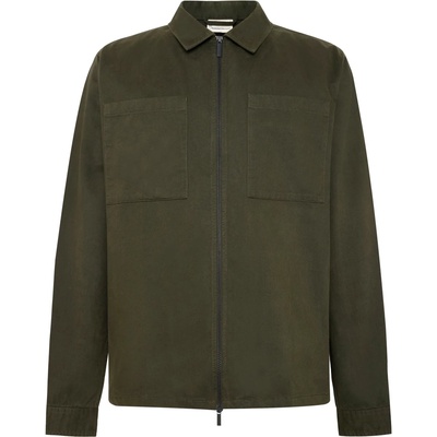 KnowledgeCotton Apparel Мъжка риза с копчета Knowledgecotton apparel Regular Fit Twill Overshirt Shirt - Forrest Night (033-2932-0211)