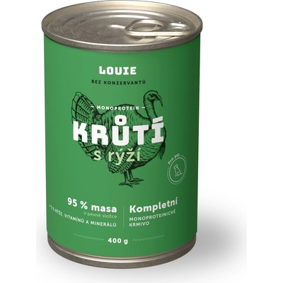 Louie Dog Morčacie s ryžou 400 g