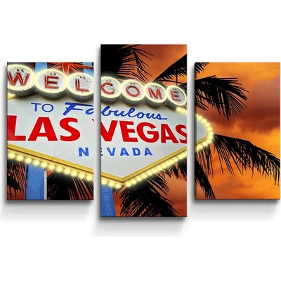 Sablio Obraz - 3-dílný Fabulous Las Vegas - 75x50 cm