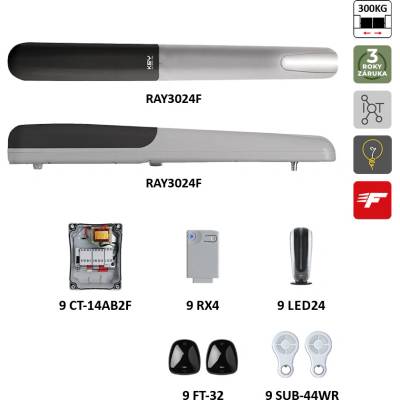 900KRAY3024FER FASTLINE pre dvojkrídlovú bránu do 3 m/krídlo