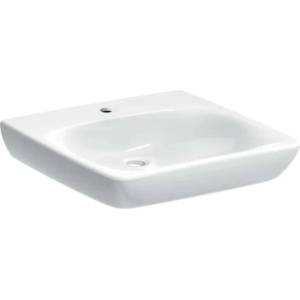 Geberit Selnova Comfort - Умивалник без бариери 60x55 см, без преливник, отвор за смесител, бял 502.770. 00.7 (502.770.00.7)