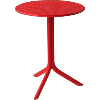 NARDI Červený plastový zahradní stolek Step 60,5 cm