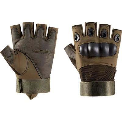 HARAHU Мъжки безпръстови ръкавици su-37693 - Зелена kp37693 (su-37693)