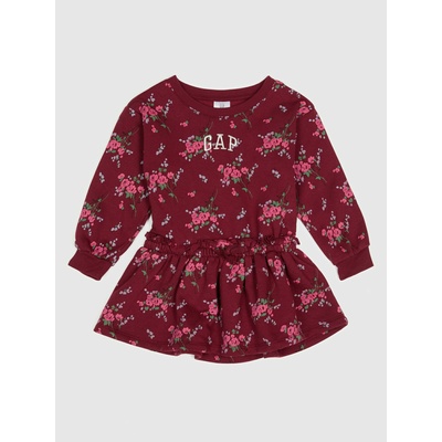 GAP Бебешка суитшърт рокля с лого GAP GAP | Cherven | Момичешки | 3 години