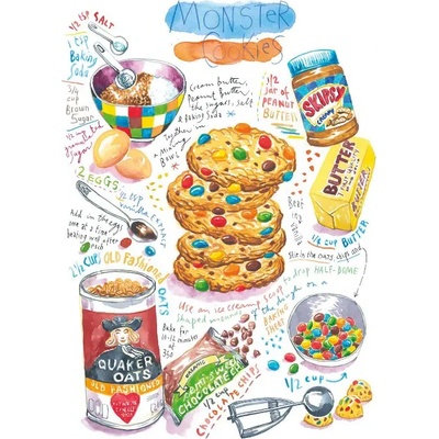 Magnolia - Puzzle Monster Cookies - 1 000 piese
