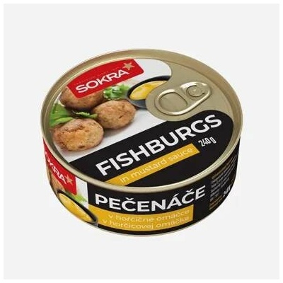 Sokra Fischburgs Pečenáče v hořčičné omáčce 240 g