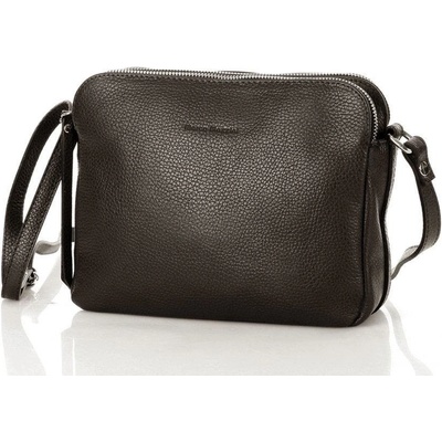 Mazzini Marco kožená crossbody kabelka L156a čierna