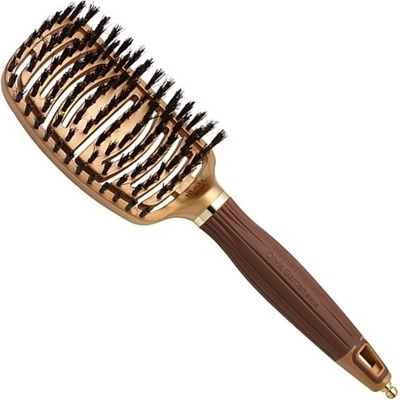 Olivia Garden NanoThermic Ceramic + Ion Flexi Boar Brush rozčesávacia kefa