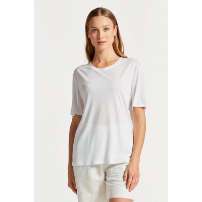 Gant tričko REL DRAPED SS T SHIRT biela