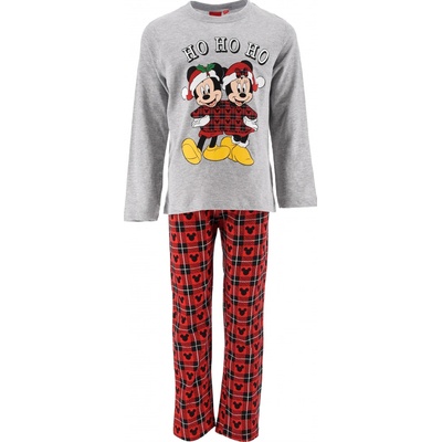 Dětské pyžamo Minnie Mickey šedé červené