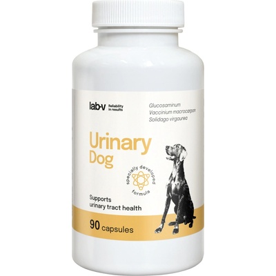 Lab-v Urinary Dog - Подкрепа при инфекции на пикочните пътища при кучета 90 капсули