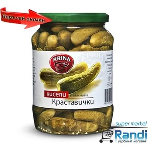 Крина Кисели краставички Крина 680гр