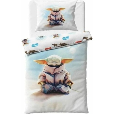 Carbotex Obojstranné bavlna obliečky Star Wars Hviezdne vojny motív Baby Yoda 100% bavlna 70x90 140x200