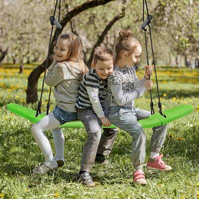 Costway Nest Houpačka na strom se 100-180 cm nastavitelným lanem
