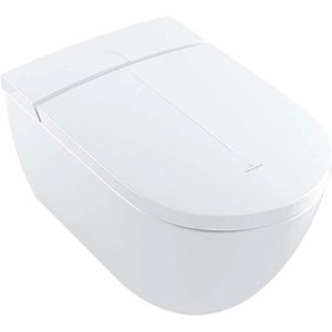 Villeroy & Boch ViClean - Тоалетна чиния с биде, Rimless, CeramicPlus, SoftClosing, алпийско бяло V0E200R1 (V0E200R1)